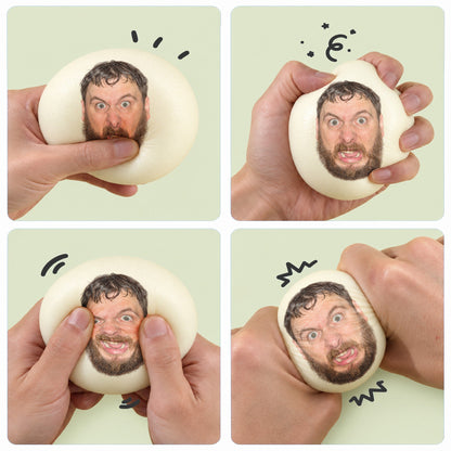 Personalized Funny Face For Coworker, Boss, Dad, Husband, Pets - Personalized Squishy Toy