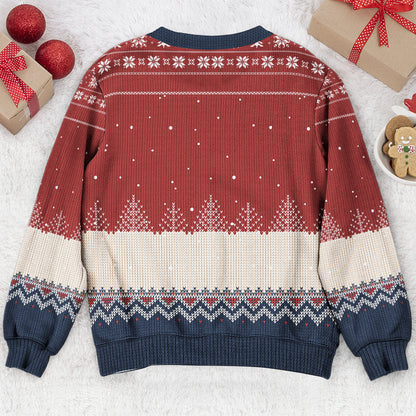 Dachshund Through The Snow - Personalized Ugly Sweater