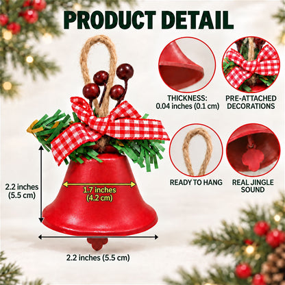 First Christmas Story - Personalized Metal Bell Ornament