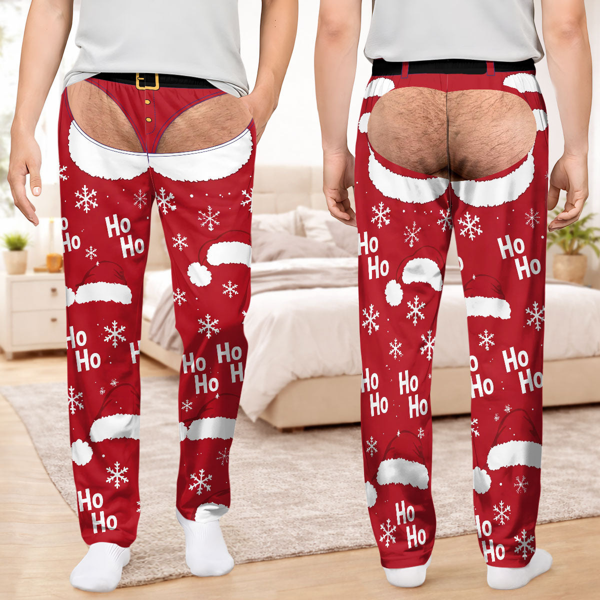 Funny Mens Christmas - Personalized Lounge Pants