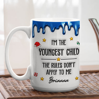 Custom Christmas & Birthday Keepsake Gift • Different Ages Same Family Chaos - Personalized 3D Inflated Effect Mug