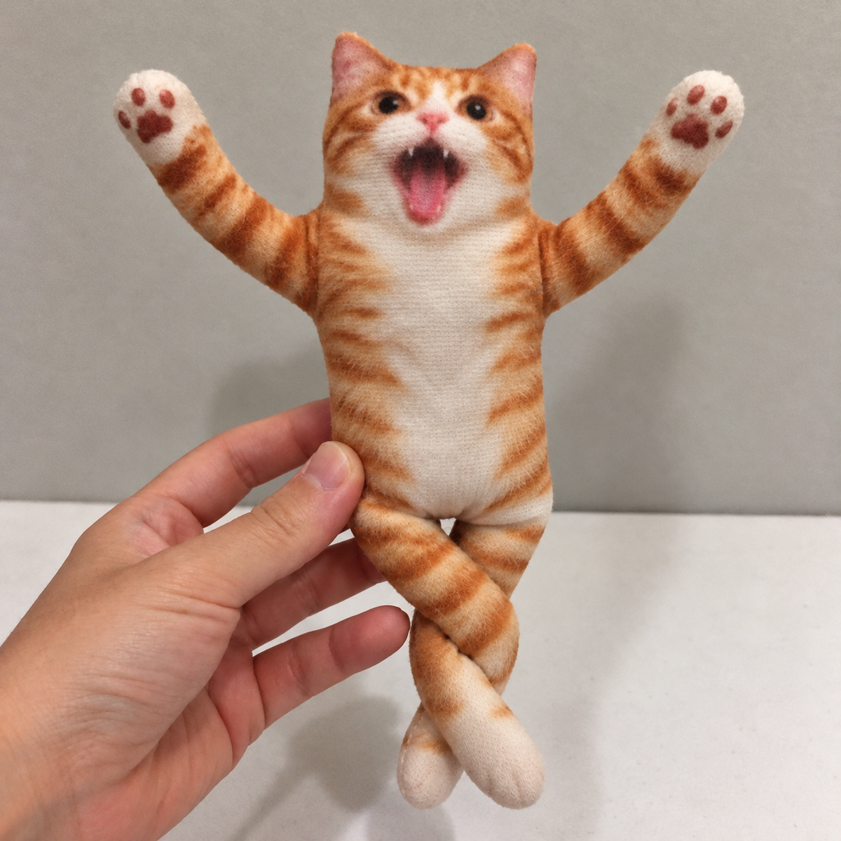 Funny Gift For Dog Mom, Dad, Cat Lover - Personalized Custom Photo Pet Squishy Toy Poseable Plush Doll