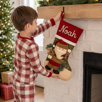 Personalized 3D Christmas Stockings, Santa, Snowman or Reindeer Design LM32 670277