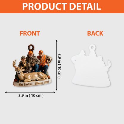 Custom From Any Photo - Personalized Hunting Premium 3D Ornament