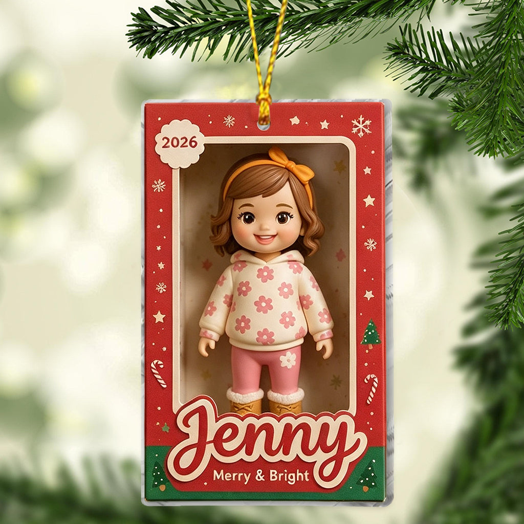 Personalized Fluffy Calico Maine Coon Cat 2026 Christmas Ornament, Custom Pet Lover Holiday Home Decor Gift