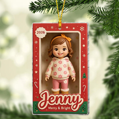 Cute Personalized Welsh Corgi 2026 Christmas Ornament Custom Pet Name Gift for Corgi Lovers Holiday Decor