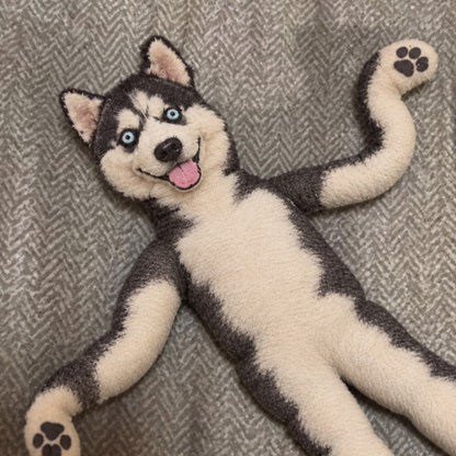 Funny Gift For Dog Mom, Dad, Cat Lover - Personalized Custom Photo Pet Squishy Toy Poseable Plush Doll