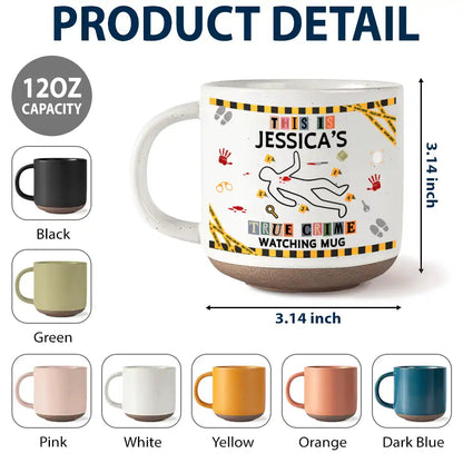 Gift For True Crime Lovers - Personalized Binge Watching Pottery Mug