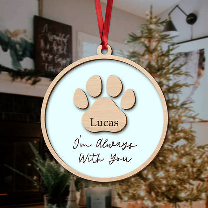 Personalized Pet Memorial Wooden Ornament, Christmas Keepsake Gift For Pet Lovers LM32 670373