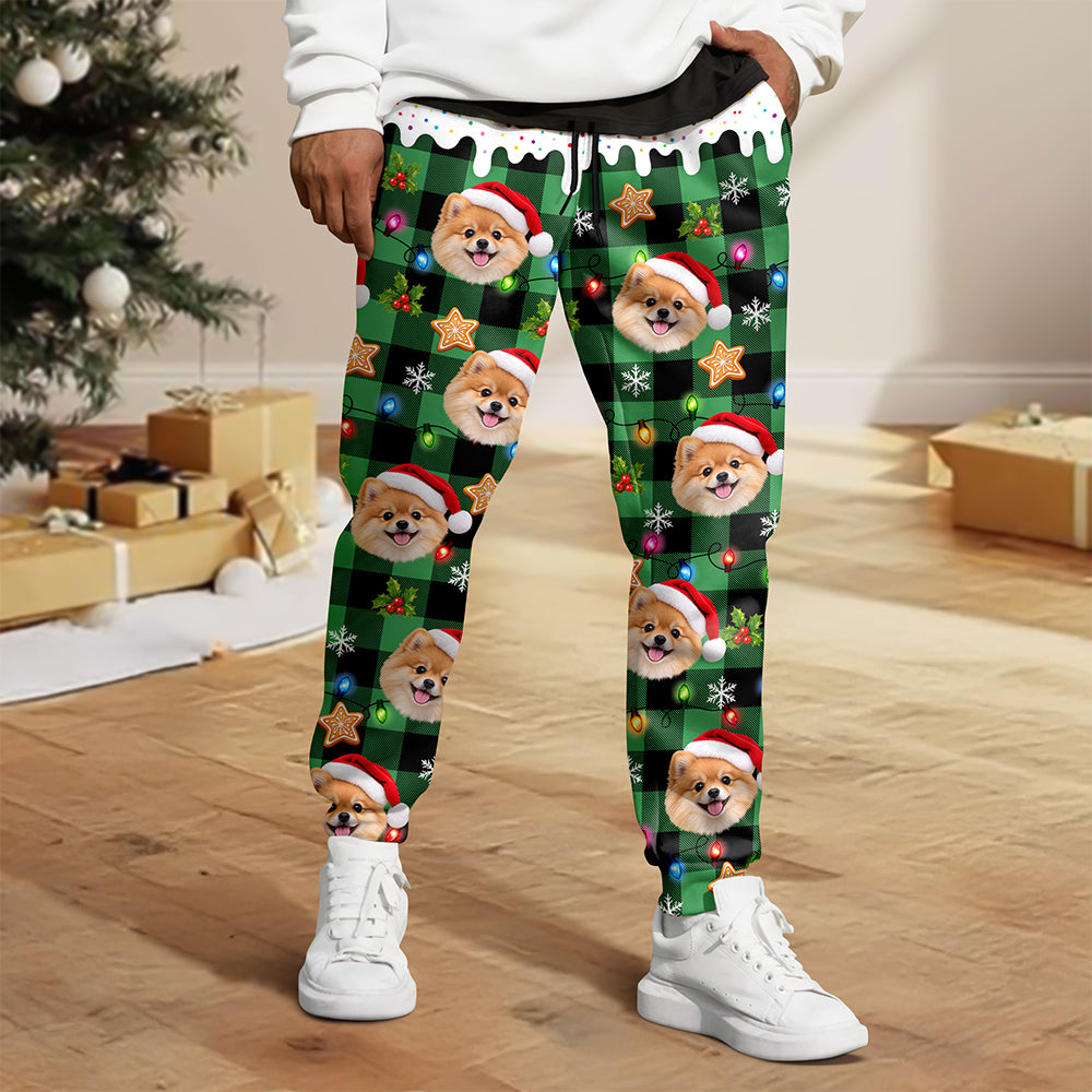 Custom Photo Dog Cat Christmas Sweatpants Family Outfit HA75 919286