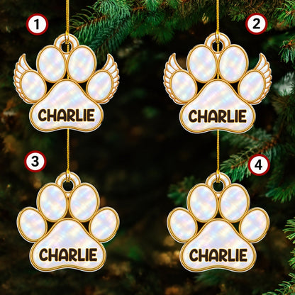 Custom Christmas Memorial Sympathy Gifts For Dogs, Cats • A Tree Of Love - Personalized Acrylic Ornament