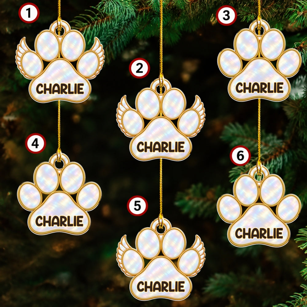 Custom Christmas Memorial Sympathy Gifts For Dogs, Cats • A Tree Of Love - Personalized Acrylic Ornament