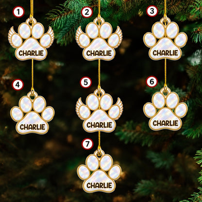 Custom Christmas Memorial Sympathy Gifts For Dogs, Cats • A Tree Of Love - Personalized Acrylic Ornament
