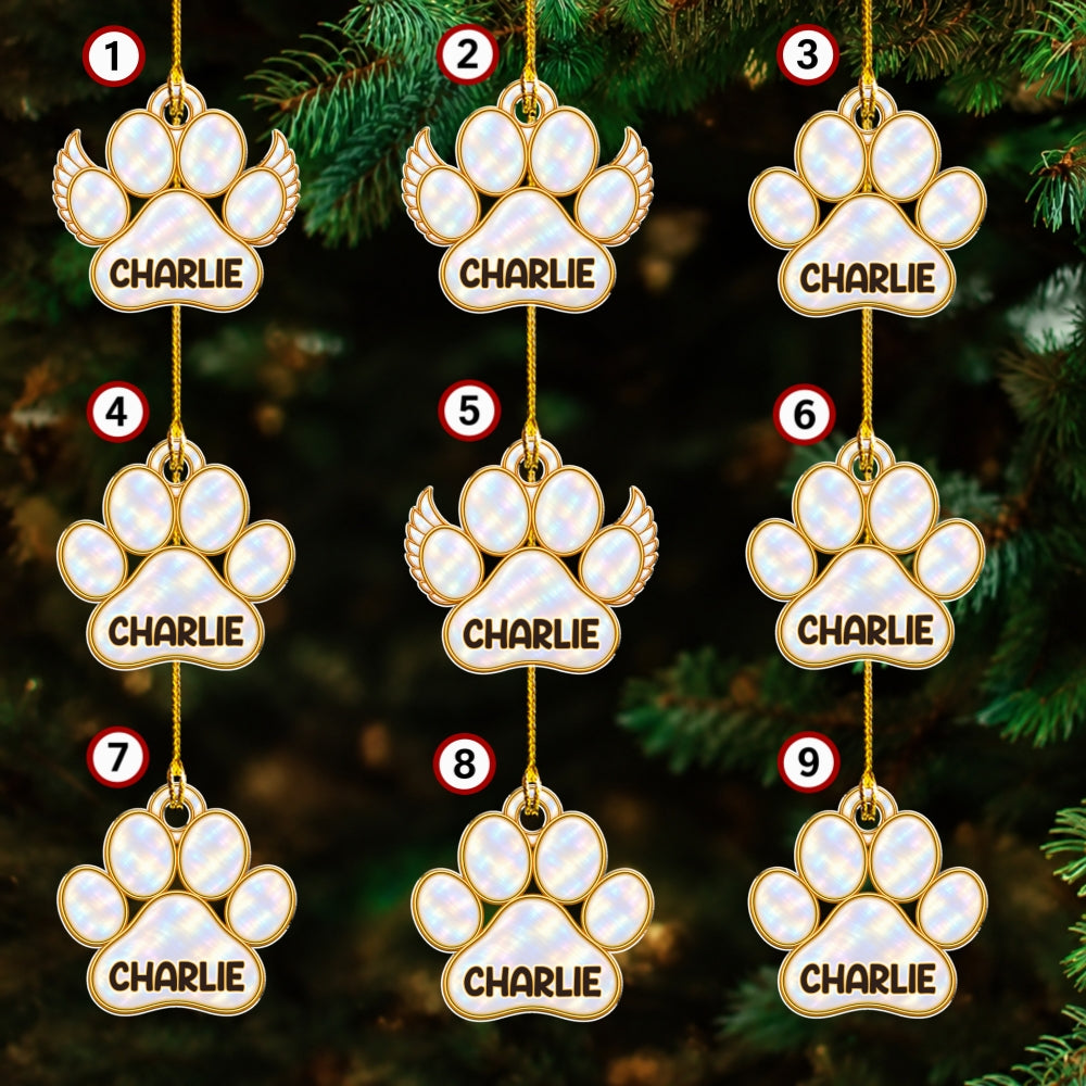 Custom Christmas Memorial Sympathy Gifts For Dogs, Cats • A Tree Of Love - Personalized Acrylic Ornament