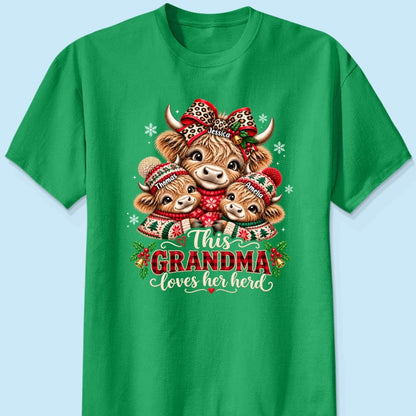 This Grandma Loves Her Herd - Personalized Shirt - Thoughtful Christmas Gift for Grandma