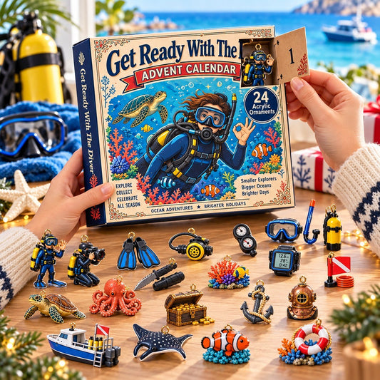 Deep Sea Diver Advent Calendar 2026 - Scuba Diving Countdown Calendar, Christmas Gift for Divers & Ocean Lovers
