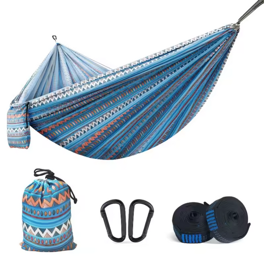 Portable Bohemian-Style Hammock Set - Lightweight & Travel-Ready