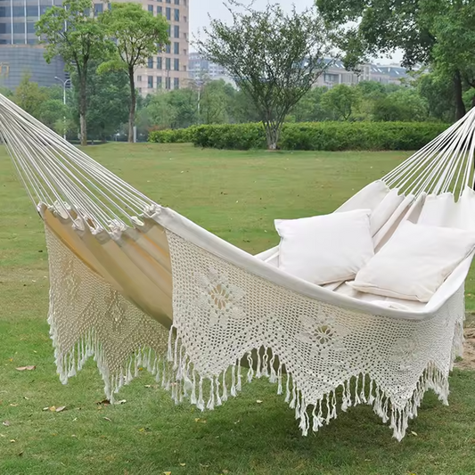 Handwoven Macrame Hammock - 300KG Load Capacity