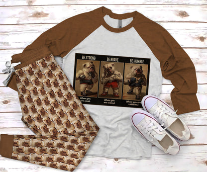 Boxer Bros Pajama Set |Sleepwear Pjs Sets | Raglan Shirt Pants Set