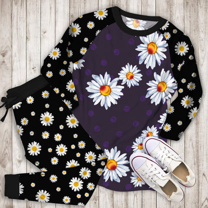 Daisy Pajama Set |Sleepwear Pjs Sets | Raglan Shirt Pants Set