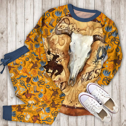 Cowboy Pajama Set |Sleepwear Pjs Sets | Raglan Shirt Pants Set