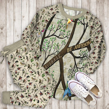 Humming Bird Pajama Set | Pajamas | Cotton Sleepwear Sets | Soft Long Sleeve Pjs | Raglan Shirt and Pants Set