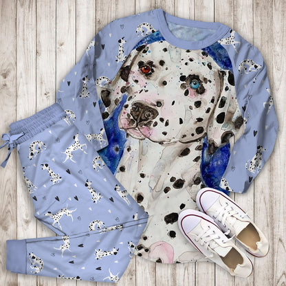 Dalmatian Pajama Set |Sleepwear Pjs Sets | Raglan Shirt Pants Set