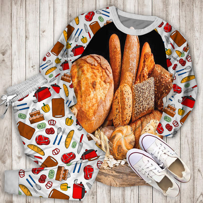 Baking Pajama Set | Pajamas | Cotton Sleepwear Sets | Soft Long Sleeve Pjs | Raglan Shirt and Pants Set