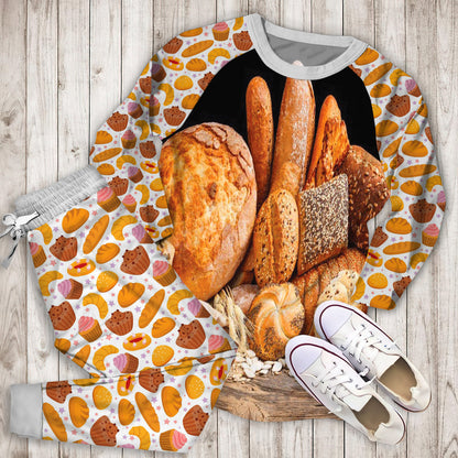 Baking Pajama Set | Pajamas | Cotton Sleepwear Sets | Soft Long Sleeve Pjs | Raglan Shirt and Pants Set