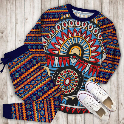 African Pajama Set | Pajamas | Cotton Sleepwear Sets | Soft Long Sleeve Pjs | Raglan Shirt and Pants Set
