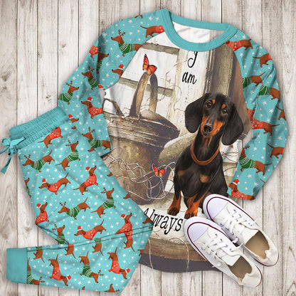 Dachshund Pajama Set | Pajamas | Cotton Sleepwear Sets | Soft Long Sleeve Pjs | Raglan Shirt and Pants Set
