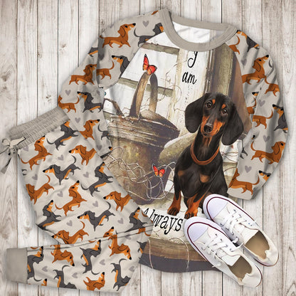 Dachshund Pajama Set | Pajamas | Cotton Sleepwear Sets | Soft Long Sleeve Pjs | Raglan Shirt and Pants Set