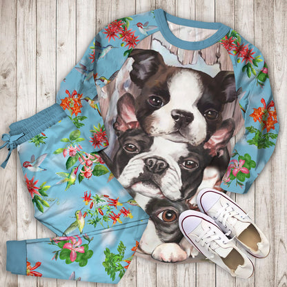Humming Bird Pajama Set | Pajamas | Cotton Sleepwear Sets | Soft Long Sleeve Pjs | Raglan Shirt and Pants Set