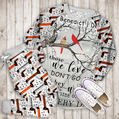 Dachshund Every Day Personalized Name Pajama Set |Sleepwear Pjs Sets | Raglan Shirt Pants Set