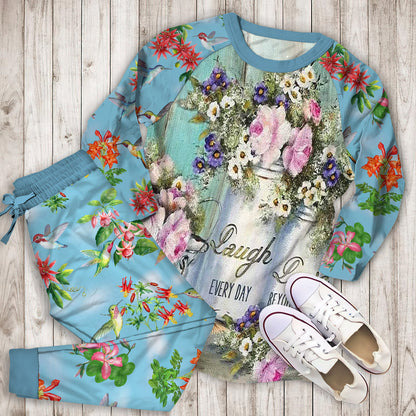 Humming Bird Pajama Set |Sleepwear Pjs Sets | Raglan Shirt Pants Set