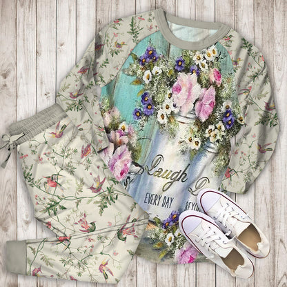 Humming Bird Pajama Set |Sleepwear Pjs Sets | Raglan Shirt Pants Set