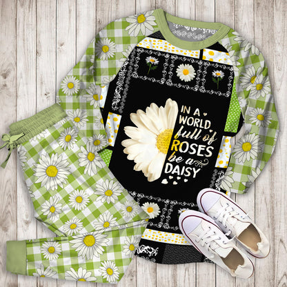 Be Daisy Pajama Set |Sleepwear Pjs Sets | Raglan Shirt Pants Set