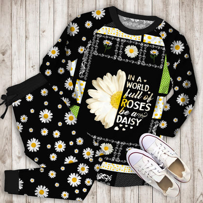 Be Daisy Pajama Set |Sleepwear Pjs Sets | Raglan Shirt Pants Set