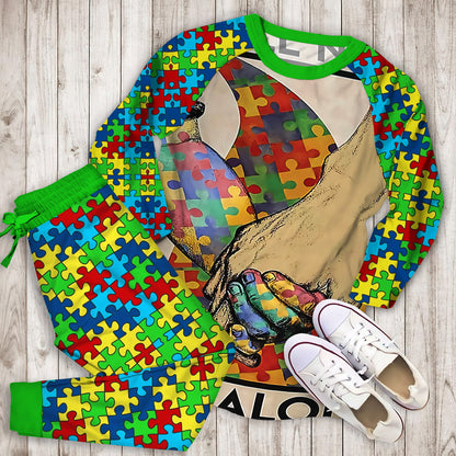 Autism Pajama Set |Sleepwear Pjs Sets | Raglan Shirt Pants Set