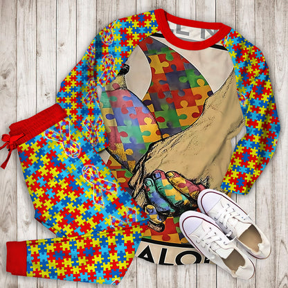 Autism Pajama Set |Sleepwear Pjs Sets | Raglan Shirt Pants Set