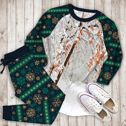 Winter Pajama Set | Pajamas | Cotton Sleepwear Sets | Soft Long Sleeve Pjs | Raglan Shirt and Pants Set