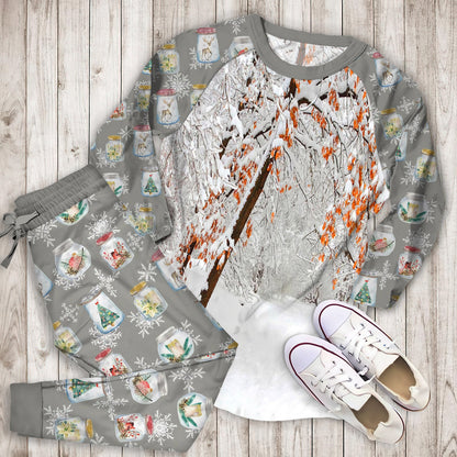 Winter Pajama Set | Pajamas | Cotton Sleepwear Sets | Soft Long Sleeve Pjs | Raglan Shirt and Pants Set