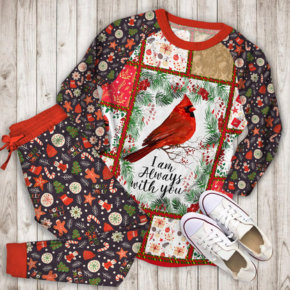 Christmas Red Cardinal Pajama Set |Sleepwear Pjs Sets | Raglan Shirt Pants Set