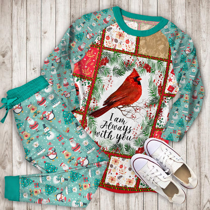 Christmas Red Cardinal Pajama Set |Sleepwear Pjs Sets | Raglan Shirt Pants Set