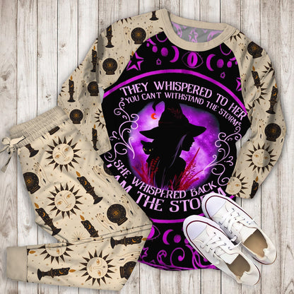 Wicca Witch Pajama Set |Sleepwear Pjs Sets | Raglan Shirt Pants Set