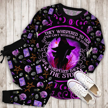 Wicca Witch Pajama Set |Sleepwear Pjs Sets | Raglan Shirt Pants Set