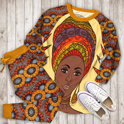 African Ethnic Pajama Set |Sleepwear Pjs Sets | Raglan Shirt Pants Set