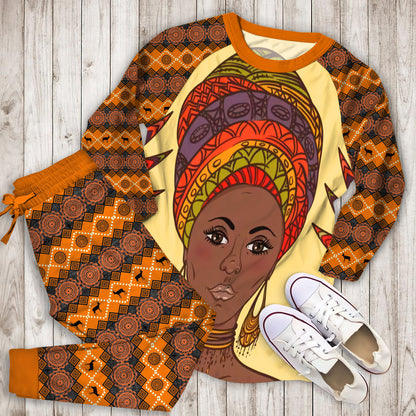 African Ethnic Pajama Set |Sleepwear Pjs Sets | Raglan Shirt Pants Set
