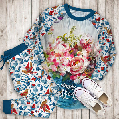 Bird Pajama Set | Pajamas | Cotton Sleepwear Sets | Soft Long Sleeve Pjs | Raglan Shirt and Pants Set