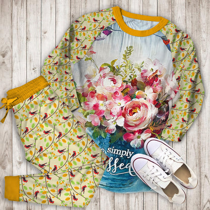 Bird Pajama Set | Pajamas | Cotton Sleepwear Sets | Soft Long Sleeve Pjs | Raglan Shirt and Pants Set